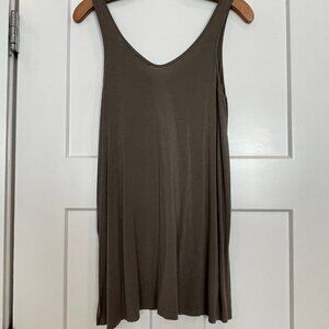 Michae Stars Olive Green Tank Top - One Size